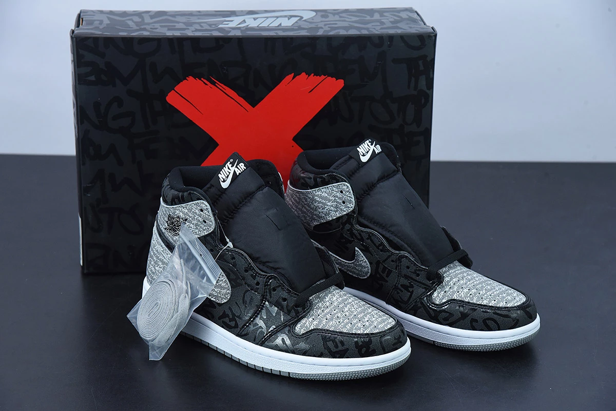 Fit Sporting Goods Air Jordan 1 High OG “Rebellionaire” Black/White-Particle Grey 555088-036 For Sale