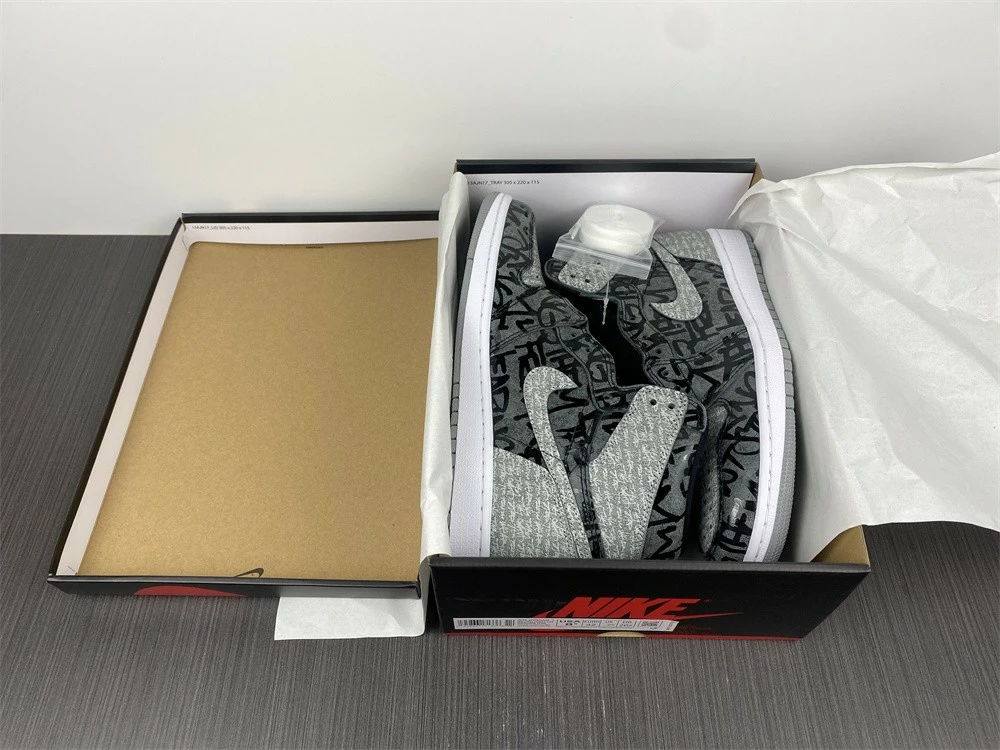Fit Sporting Goods Air Jordan 1 High OG “Rebellionaire” Black/White-Particle Grey 555088-036 For Sale - Image 9