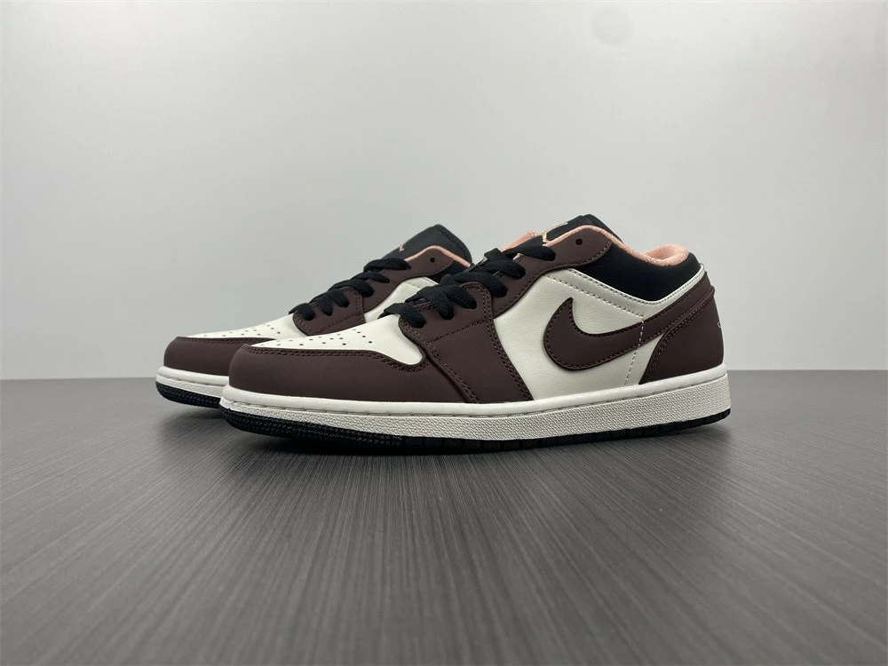Fit Sporting Goods Air Jordan 1 Low Mocha/White/Black DC6991-200 For Sale - Image 10