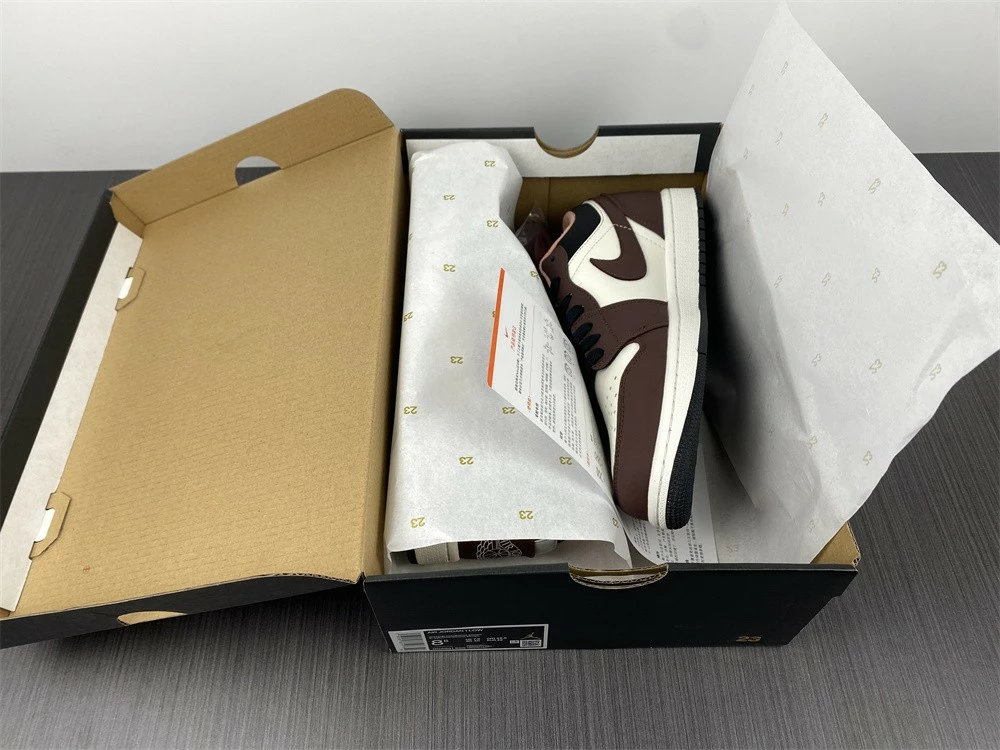 Fit Sporting Goods Air Jordan 1 Low Mocha/White/Black DC6991-200 For Sale - Image 17