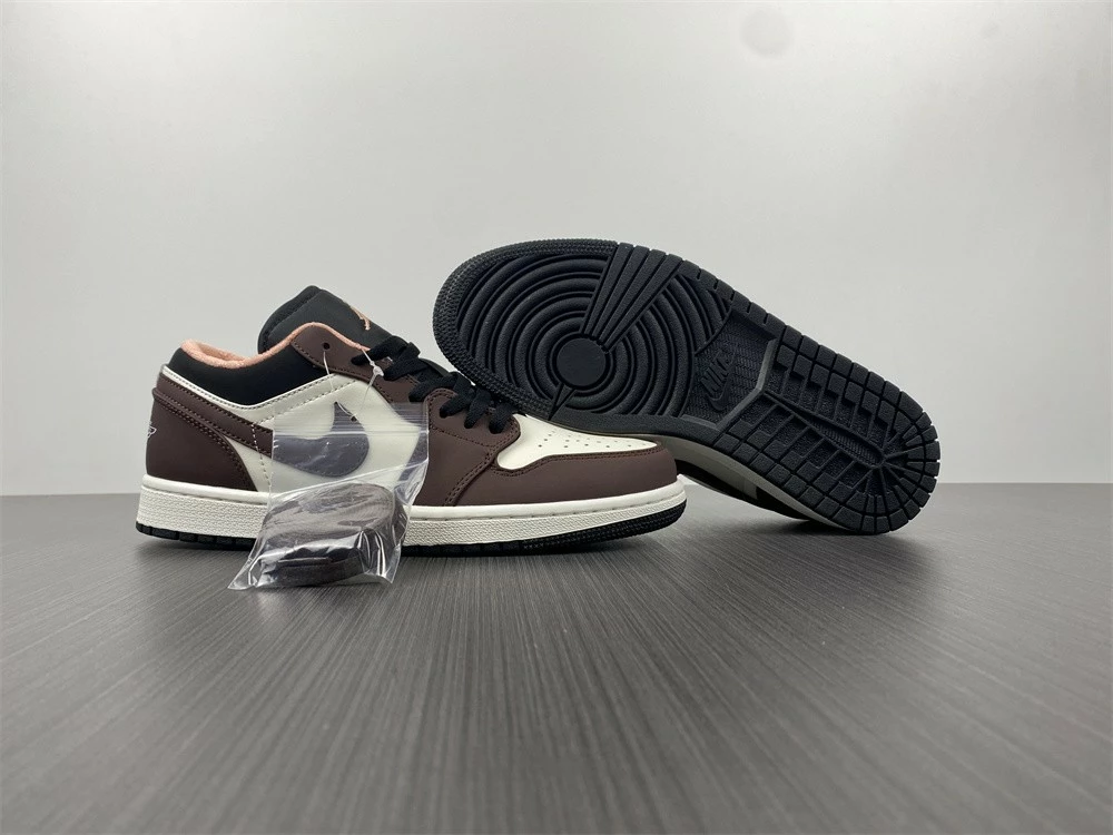 Fit Sporting Goods Air Jordan 1 Low Mocha/White/Black DC6991-200 For Sale - Image 18