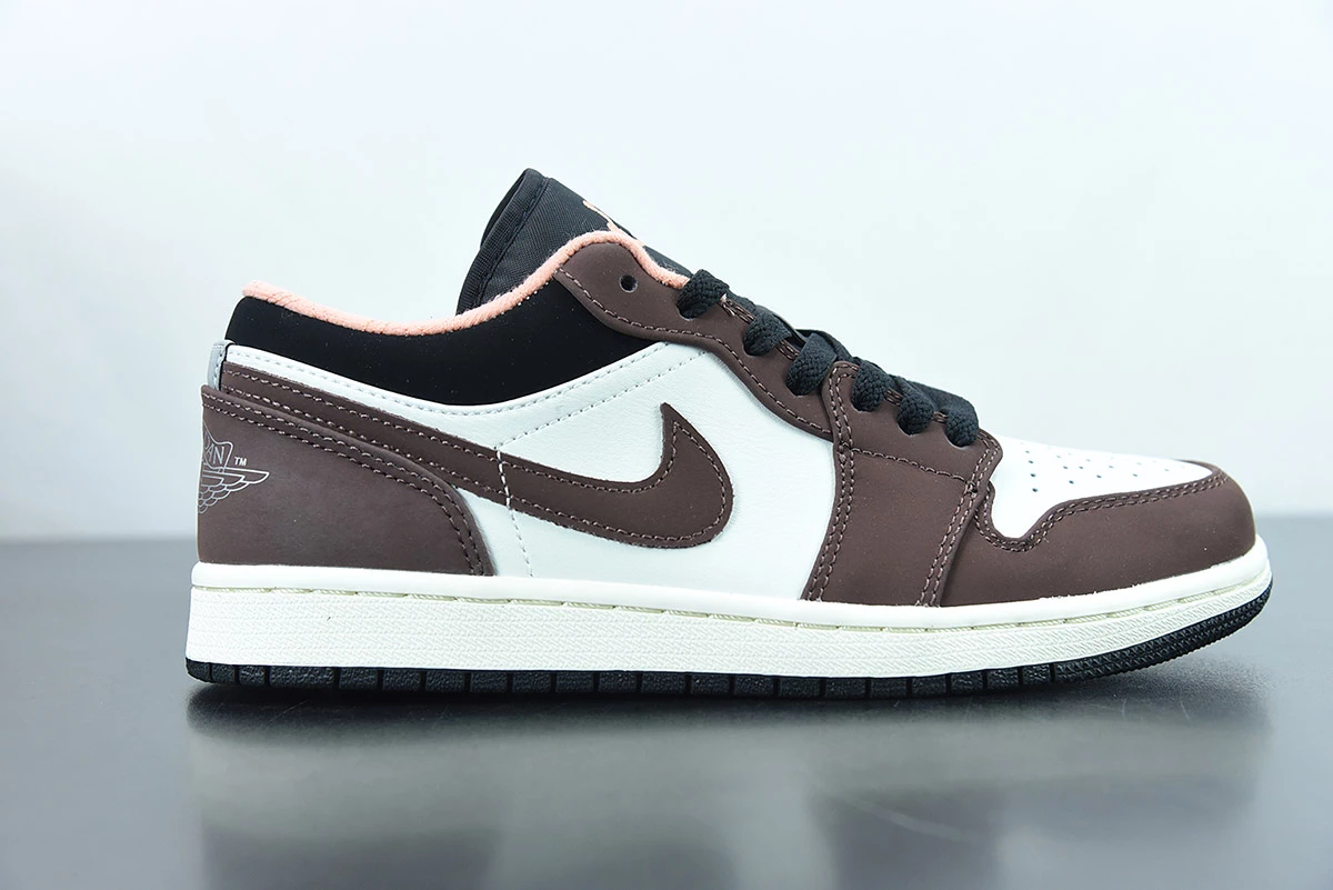 Fit Sporting Goods Air Jordan 1 Low Mocha/White/Black DC6991-200 For Sale - Image 2
