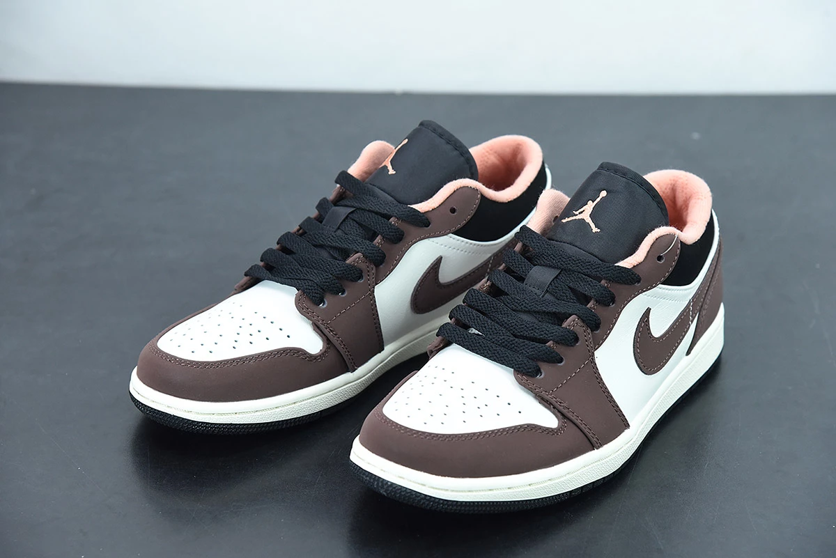 Fit Sporting Goods Air Jordan 1 Low Mocha/White/Black DC6991-200 For Sale - Image 5