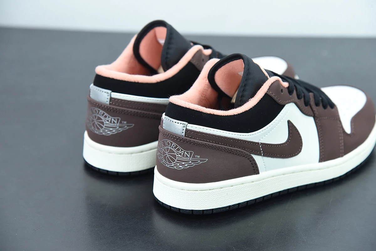 Fit Sporting Goods Air Jordan 1 Low Mocha/White/Black DC6991-200 For Sale - Image 6