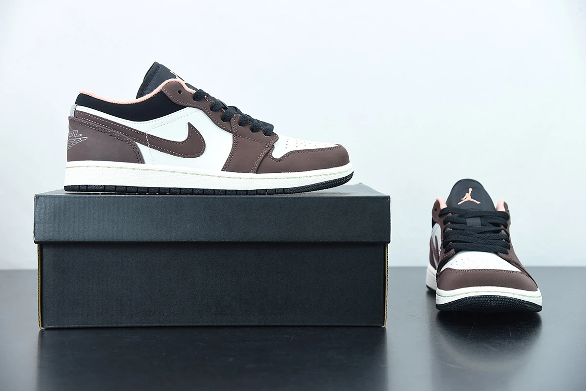 Fit Sporting Goods Air Jordan 1 Low Mocha/White/Black DC6991-200 For Sale - Image 9