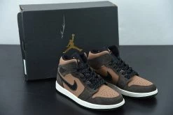 Fit Sporting Goods Air Jordan 1 Mid ‘Earth Tone’ Dark Chocolate DC7294-200 For Sale
