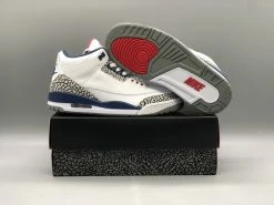 Fit Sporting Goods Air Jordan 3 OG White/Fire Red-True Blue 854262-106 For Sale