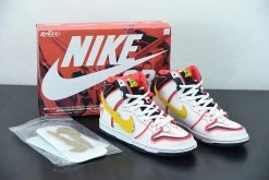 Fit Sporting Goods Gundam X Nike SB Dunk High Project Unicorn RX-0 White/Amarillo DH7717-100 For Sale
