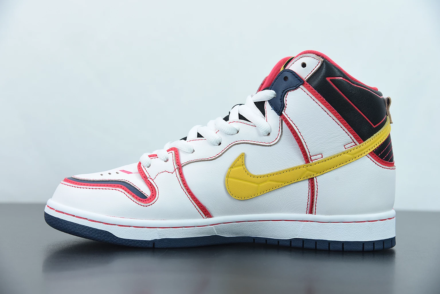 Fit Sporting Goods Gundam X Nike SB Dunk High Project Unicorn RX-0 White/Amarillo DH7717-100 For Sale - Image 3