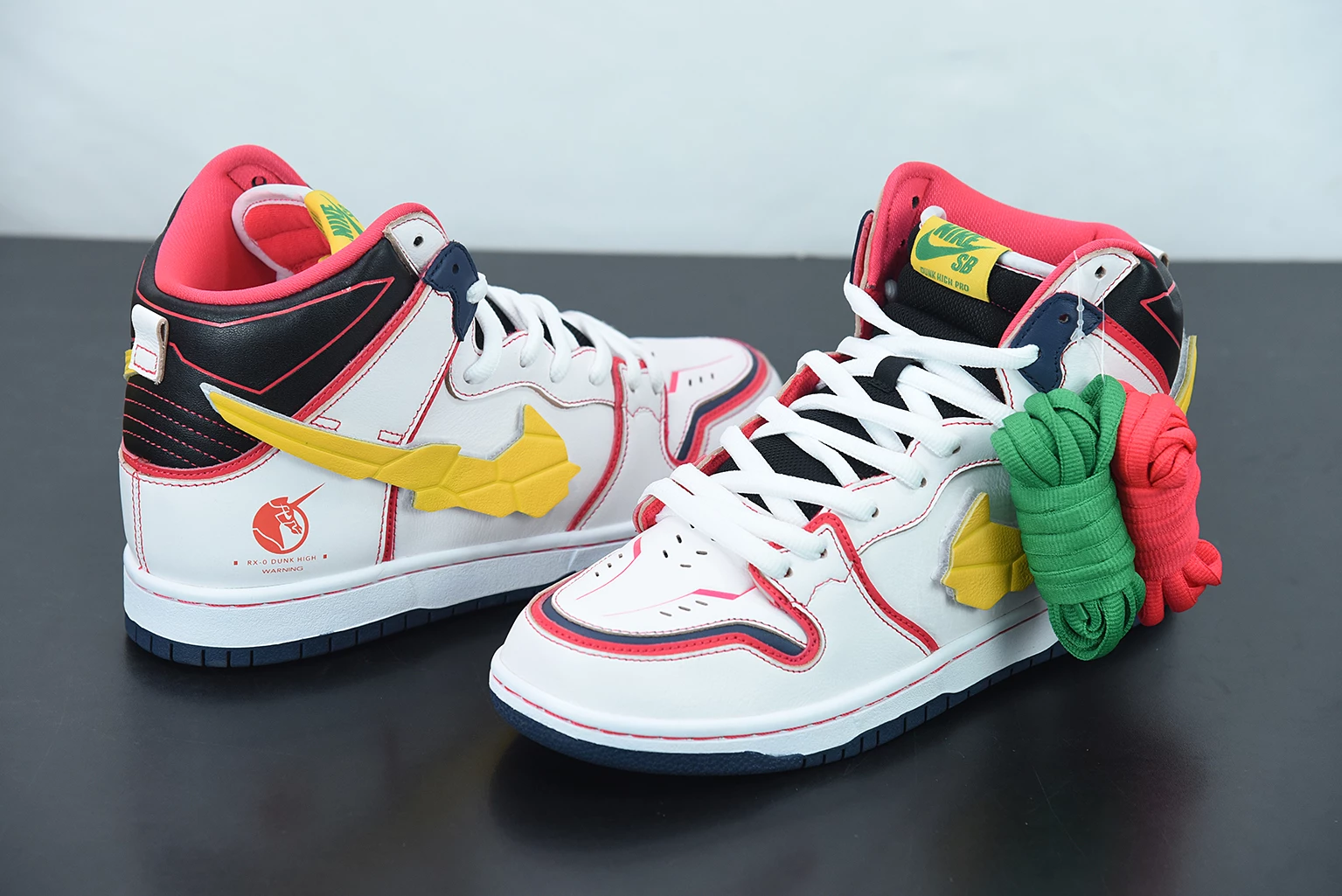 Fit Sporting Goods Gundam X Nike SB Dunk High Project Unicorn RX-0 White/Amarillo DH7717-100 For Sale - Image 4