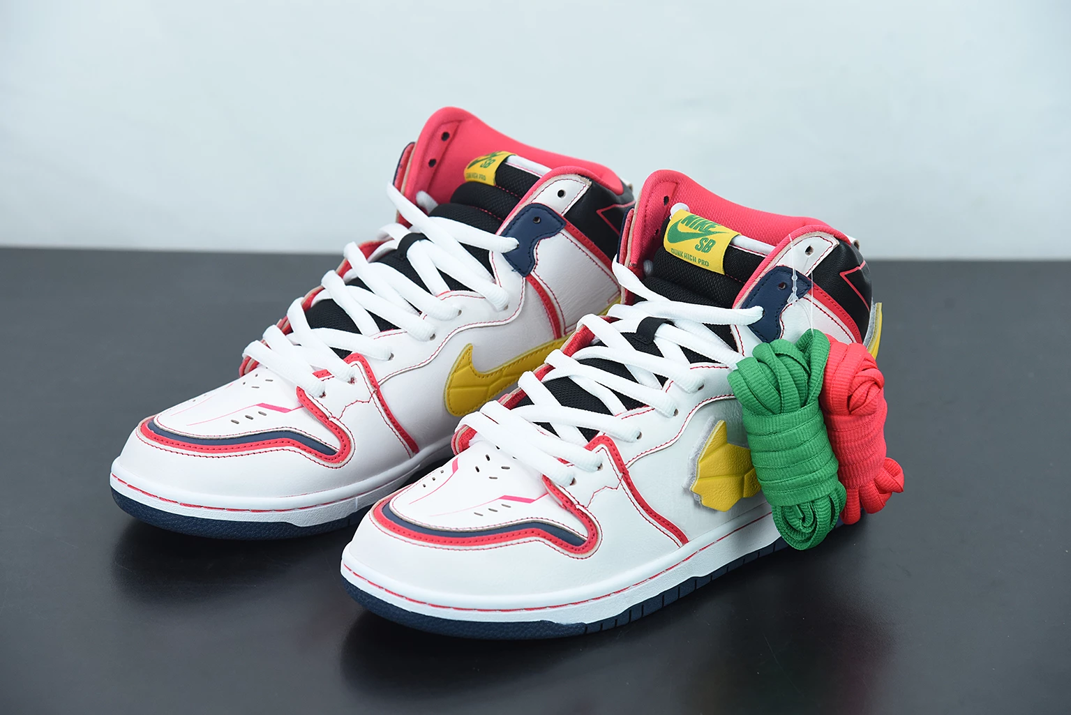 Fit Sporting Goods Gundam X Nike SB Dunk High Project Unicorn RX-0 White/Amarillo DH7717-100 For Sale - Image 5