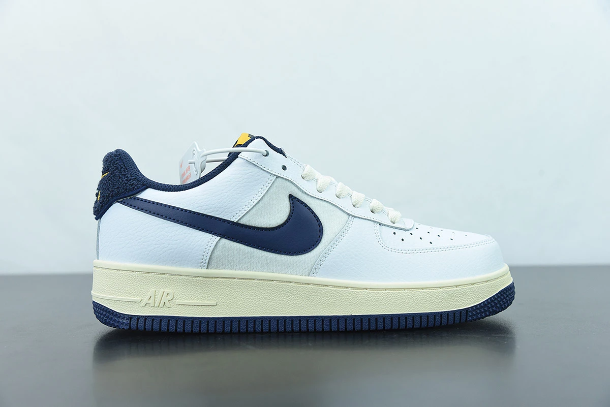 Fit Sporting Goods Nike Air Force 1 ’07 LV8 ‘Michigan’ White/Midnight Navy-Sail For Sale - Image 2