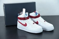 Fit Sporting Goods Nike Air Force 1 High White/Team Red/Green Abyss 334031-119 For Sale