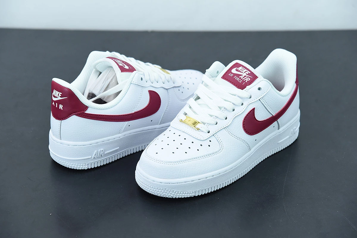 Fit Sporting Goods Nike Air Force 1 Low ’07 White Noble Red For Sale - Image 5