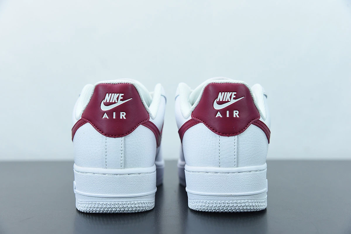 Fit Sporting Goods Nike Air Force 1 Low ’07 White Noble Red For Sale - Image 9