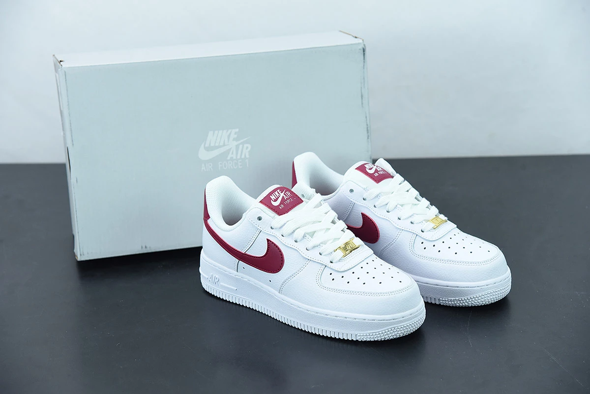 Fit Sporting Goods Nike Air Force 1 Low ’07 White Noble Red For Sale