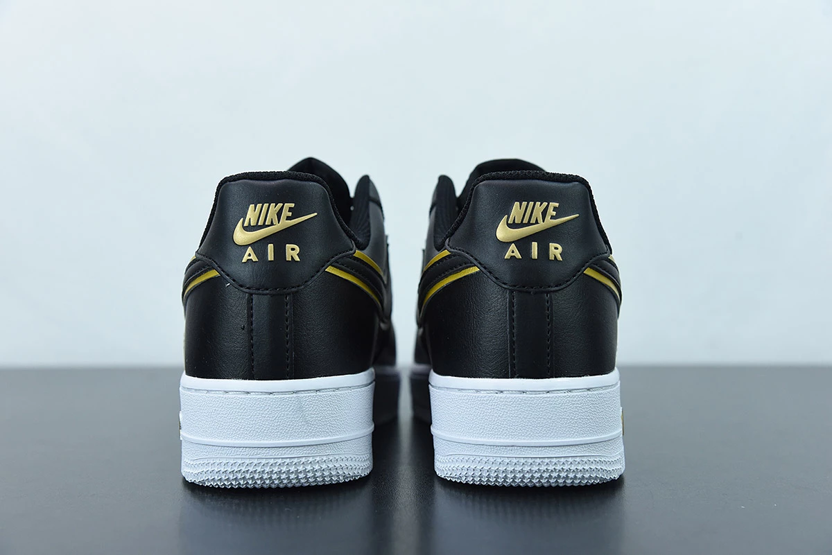 Fit Sporting Goods Nike Air Force 1 Low Black Gold With Double Swoosh - Image 9