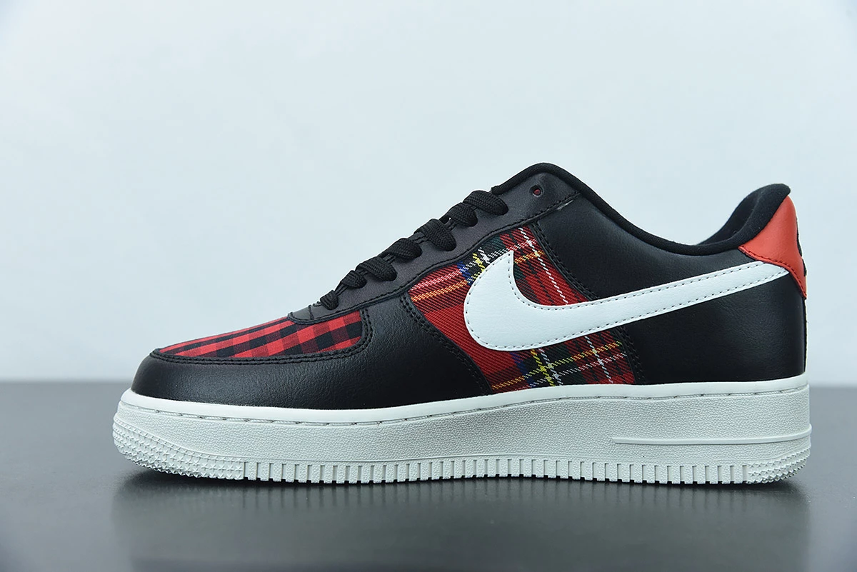 Fit Sporting Goods Nike Air Force 1 Low ‘Flannel’ Black/White-Habanero Red For Sale - Image 3