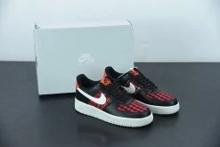 Fit Sporting Goods Nike Air Force 1 Low ‘Flannel’ Black/White-Habanero Red For Sale