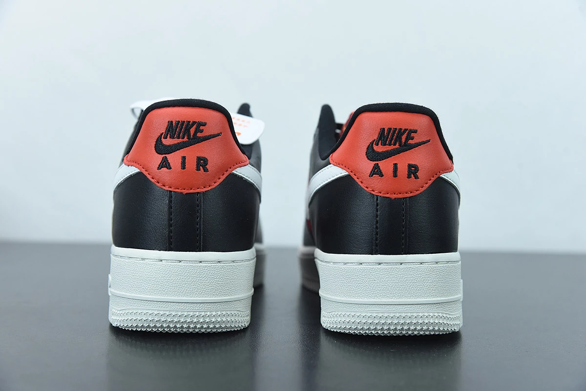 Fit Sporting Goods Nike Air Force 1 Low ‘Flannel’ Black/White-Habanero Red For Sale - Image 9