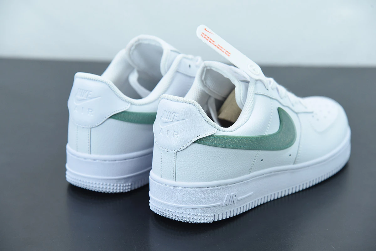 Fit Sporting Goods Nike Air Force 1 Low “Glitter Swoosh” White Green DH4407-100 For Sale - Image 7