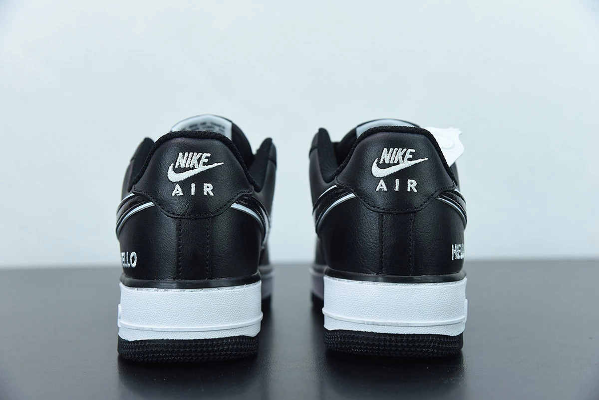 Fit Sporting Goods Nike Air Force 1 Low “Hello” Black/Black-White CZ0327-001 For Sale - Image 9
