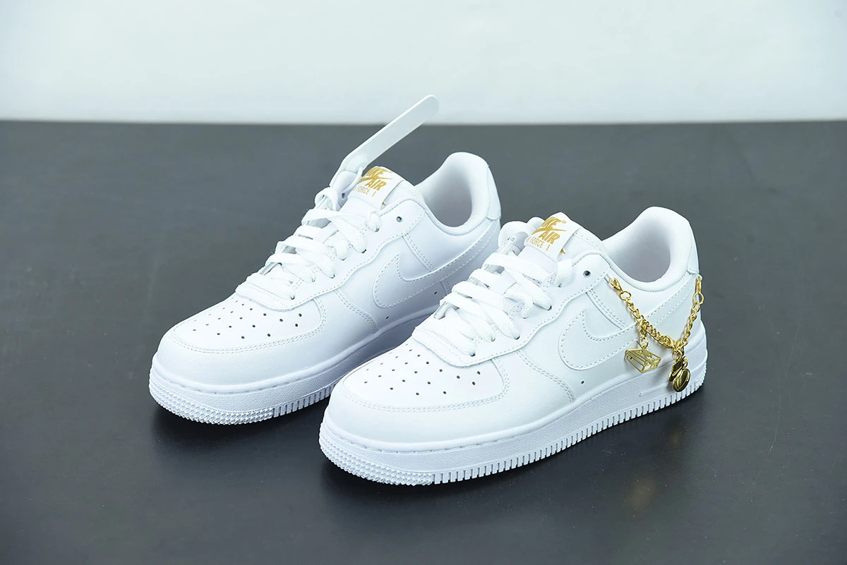 Fit Sporting Goods Nike Air Force 1 Low LX “Lucky Charms” White/Metallic Gold/Flat Gold For Sale - Image 4