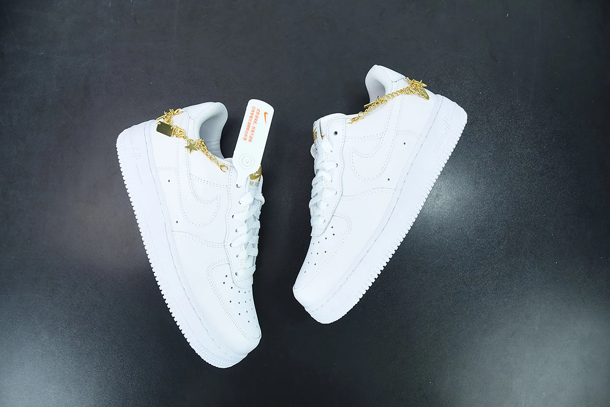 Fit Sporting Goods Nike Air Force 1 Low LX “Lucky Charms” White/Metallic Gold/Flat Gold For Sale - Image 6