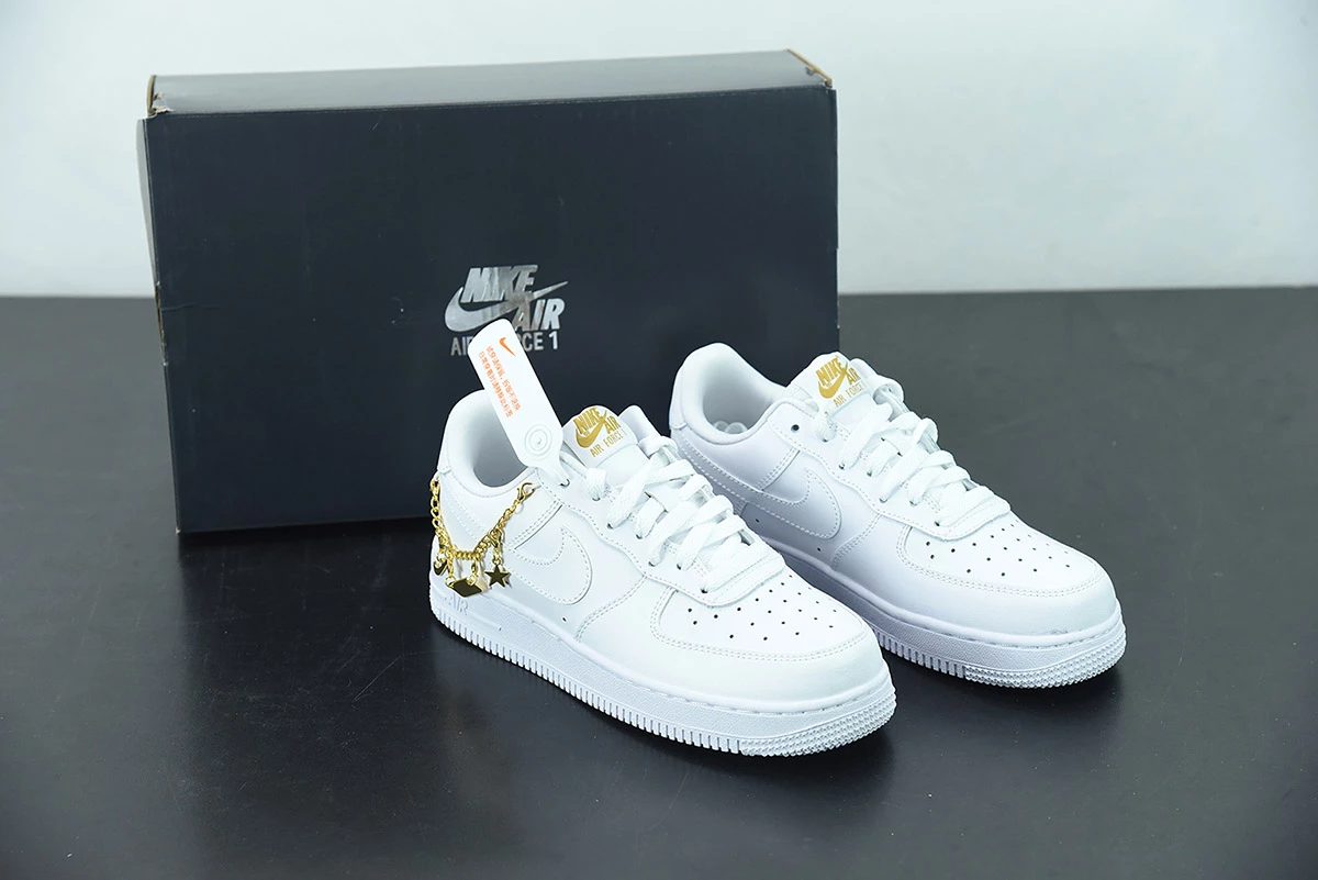 Fit Sporting Goods Nike Air Force 1 Low LX “Lucky Charms” White/Metallic Gold/Flat Gold For Sale