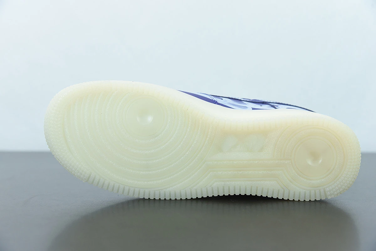 Fit Sporting Goods Nike Air Force 1 Skeleton Court Purple White CU8067-500 For Sale - Image 12