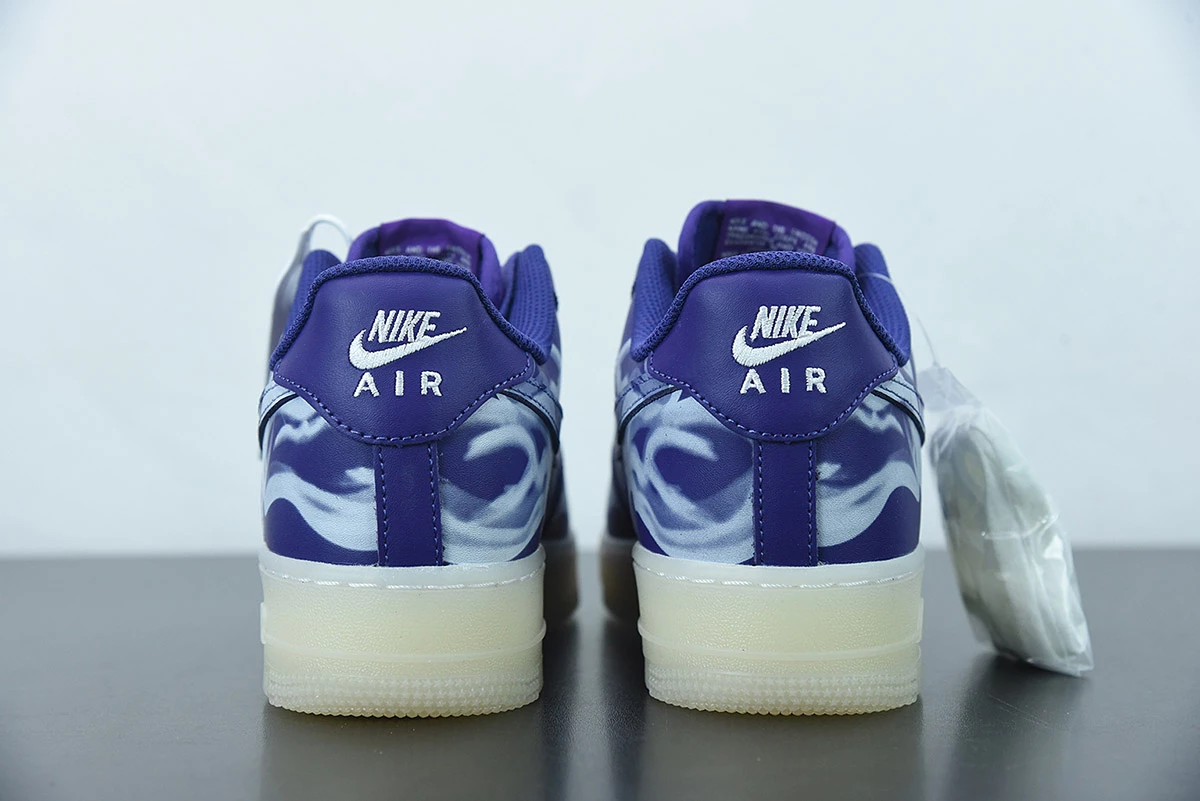 Fit Sporting Goods Nike Air Force 1 Skeleton Court Purple White CU8067-500 For Sale - Image 13