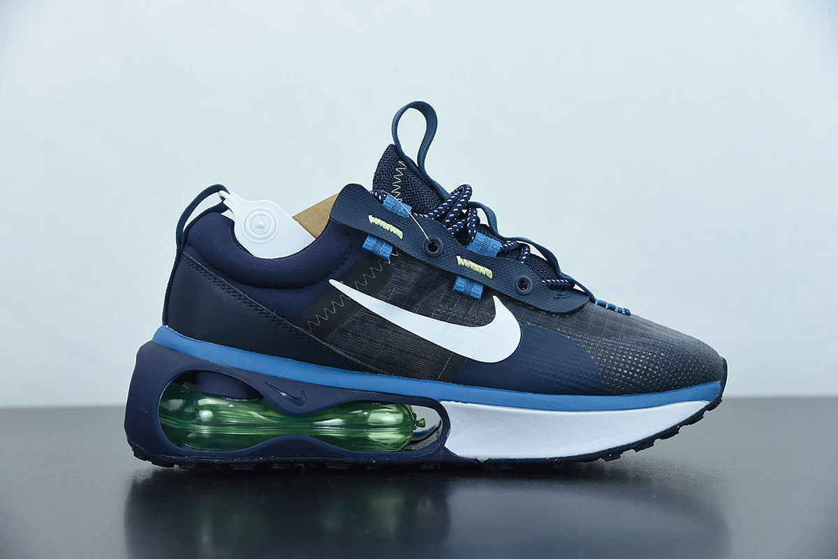 Fit Sporting Goods Nike Air Max 2021 Obsidian/Lime Glow-Brigade Blue-White For Sale - Image 2