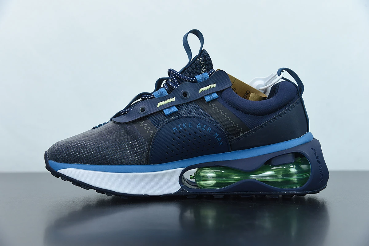 Fit Sporting Goods Nike Air Max 2021 Obsidian/Lime Glow-Brigade Blue-White For Sale - Image 3