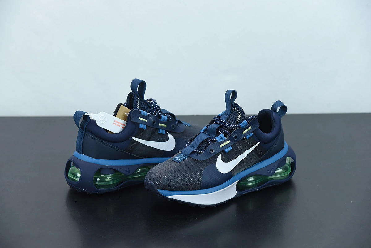 Fit Sporting Goods Nike Air Max 2021 Obsidian/Lime Glow-Brigade Blue-White For Sale - Image 5