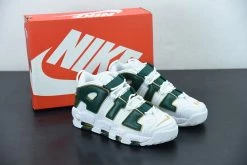 Fit Sporting Goods Nike Air More Uptempo “ATL” White/Gorge Green-Metallic Gold AJ3139-100 For Sale