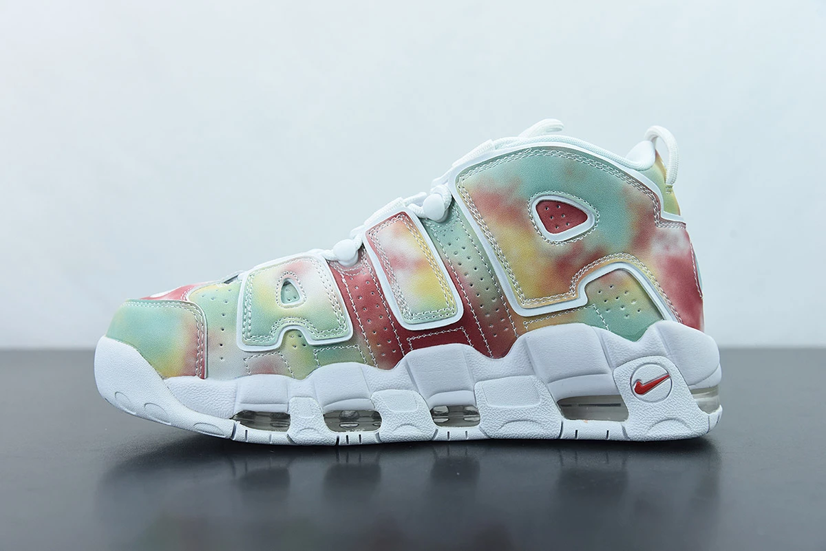 Fit Sporting Goods Nike Air More Uptempo “UK” Amarillo/Speed Red-Neptune Green-White For Sale - Image 3