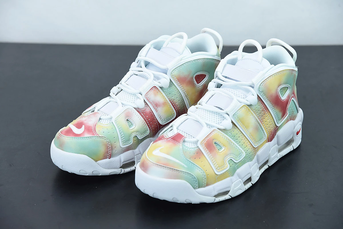 Fit Sporting Goods Nike Air More Uptempo “UK” Amarillo/Speed Red-Neptune Green-White For Sale - Image 6