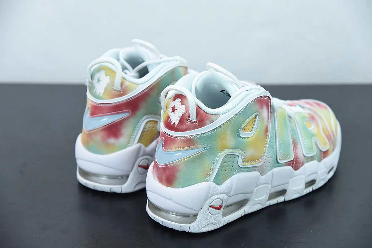 Fit Sporting Goods Nike Air More Uptempo “UK” Amarillo/Speed Red-Neptune Green-White For Sale - Image 7