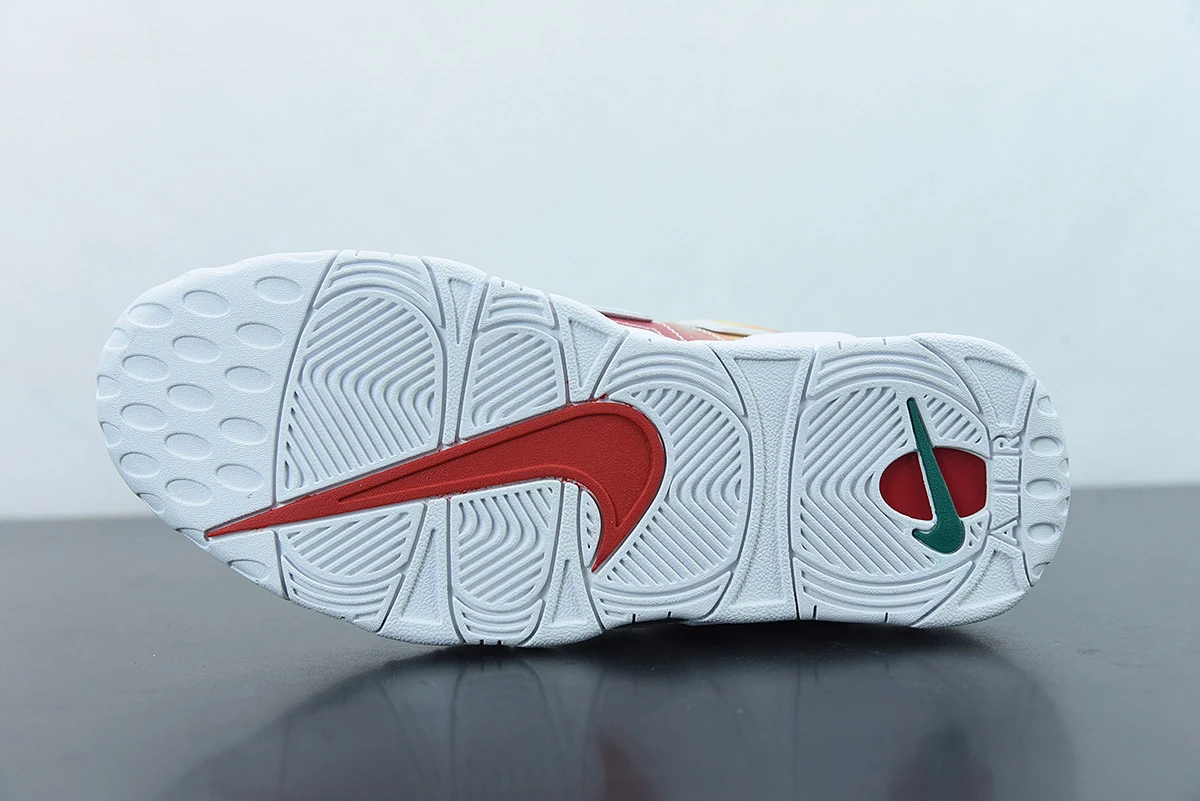 Fit Sporting Goods Nike Air More Uptempo “UK” Amarillo/Speed Red-Neptune Green-White For Sale - Image 8