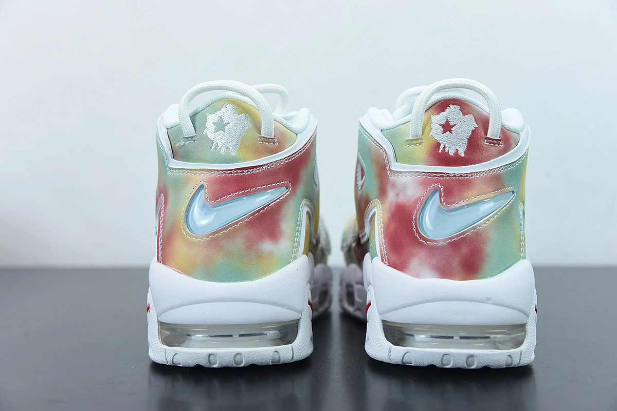 Fit Sporting Goods Nike Air More Uptempo “UK” Amarillo/Speed Red-Neptune Green-White For Sale - Image 9