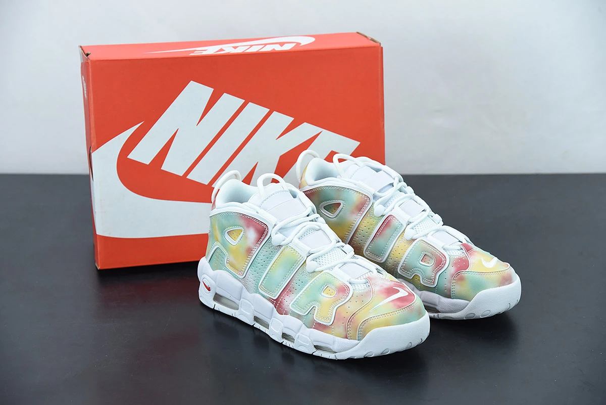 Fit Sporting Goods Nike Air More Uptempo “UK” Amarillo/Speed Red-Neptune Green-White For Sale