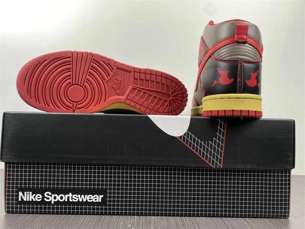 Fit Sporting Goods Nike Dunk High 1985 ‘Red Acid Wash’ DD9404-600 For Sale - Image 9