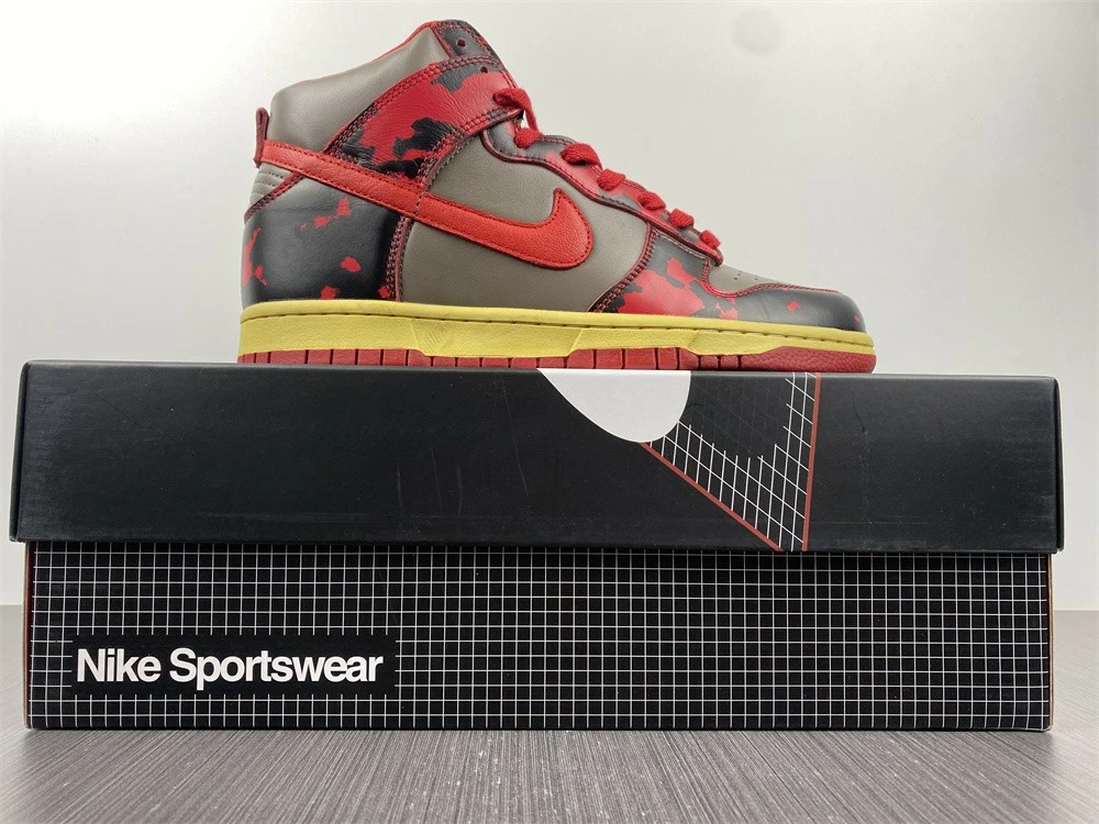 Fit Sporting Goods Nike Dunk High 1985 ‘Red Acid Wash’ DD9404-600 For Sale - Image 8