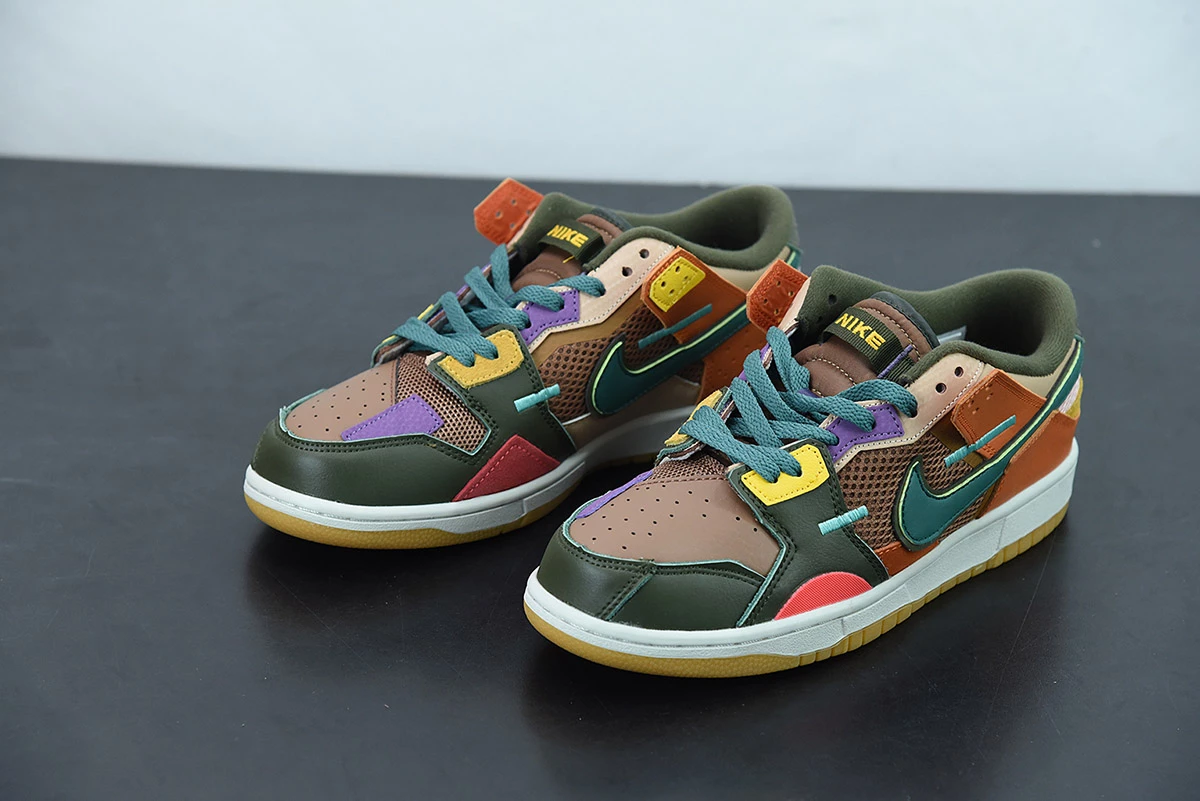 Fit Sporting Goods Nike Dunk Scrap Low Archeo Brown/Bicoastal-Sport Spice DB0500-200 For Sale - Image 6