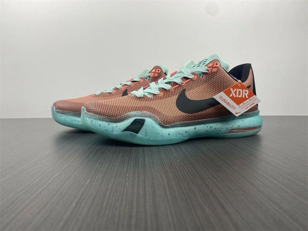 Fit Sporting Goods Nike Kobe 10 “Easter” Hot Lava/Black-Sunset Glow 705317-808 For Sale - Image 3