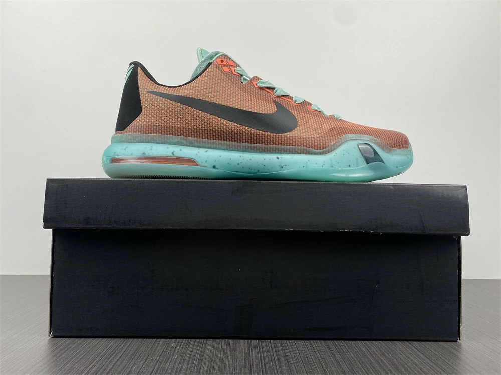 Fit Sporting Goods Nike Kobe 10 “Easter” Hot Lava/Black-Sunset Glow 705317-808 For Sale - Image 5
