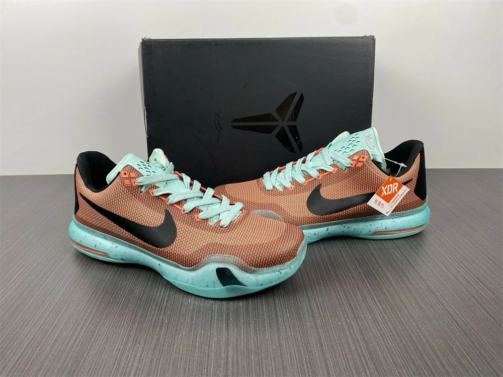 Fit Sporting Goods Nike Kobe 10 “Easter” Hot Lava/Black-Sunset Glow 705317-808 For Sale - Image 7