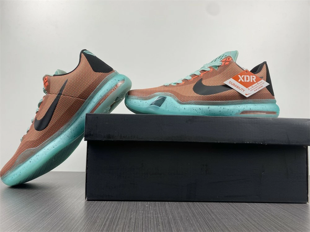 Fit Sporting Goods Nike Kobe 10 “Easter” Hot Lava/Black-Sunset Glow 705317-808 For Sale - Image 10