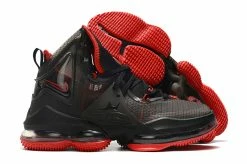 Fit Sporting Goods Nike LeBron 19 “Bred” Black Red DC9340-001 For Sale