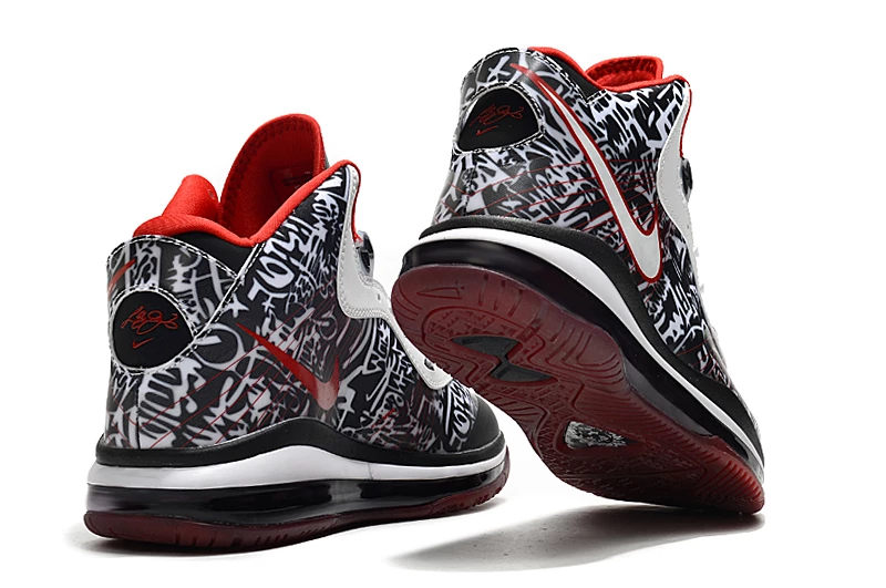 Fit Sporting Goods Nike LeBron 8 ‘Graffiti’ White/University Red-Black DD8306-001 For Sale - Image 4